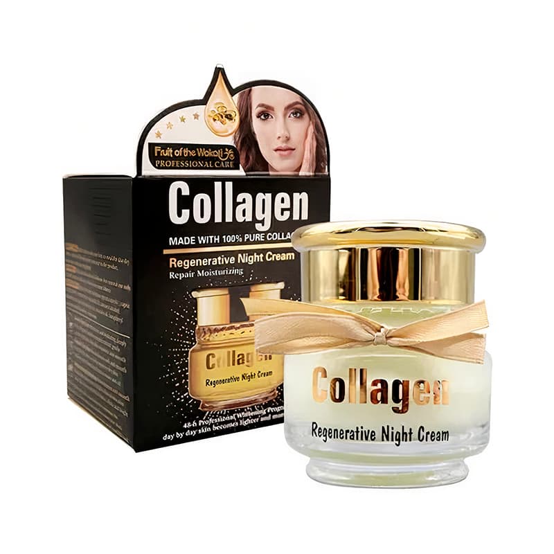 کرم کلاژن ساز و لیفتینگ صورت شب وکالی Collagen Wokali