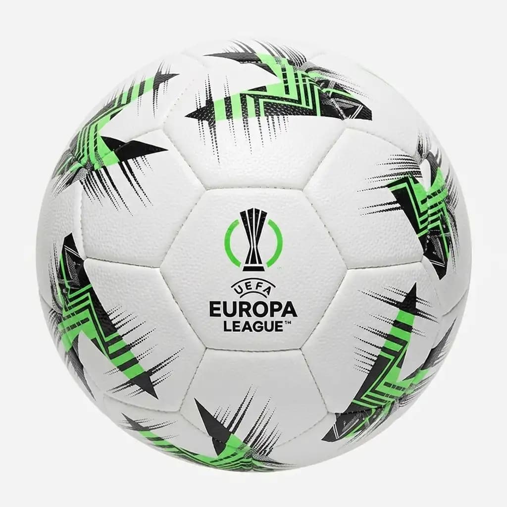 توپ فوتبال طرح لیگ اروپا (Europa League) مدل سبز فسفری (دوختی پاکستانی)