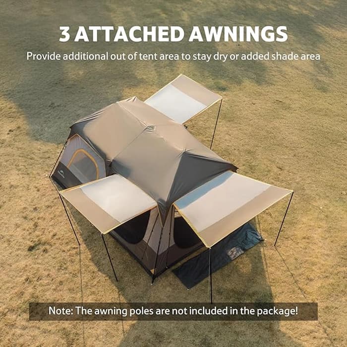 چادر 6 نفره نیچرهایک مدل Cape 6 Person Camping — تصویر ۵