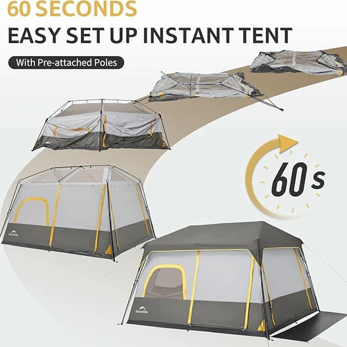 چادر 6 نفره نیچرهایک مدل Cape 6 Person Camping — تصویر ۲