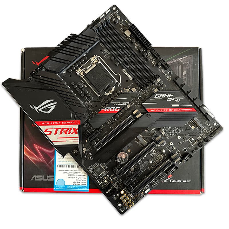 مادربرد ایسوس ASUS ROG Strix Z490-H Gaming استوک در حد نو با قابلیت ساپورت نسل 11