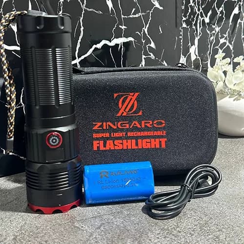 چراغ قوه پلیسی زوم دار زینگارو ZINGARO RL-2213 — تصویر ۴