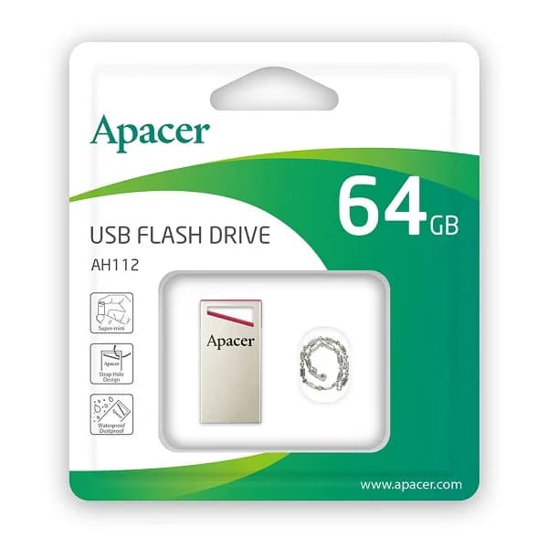 فلش مموری اپیسر مدل AH112 ظرفیت 64 گیگابایت اصلی گارانتی شرکتی