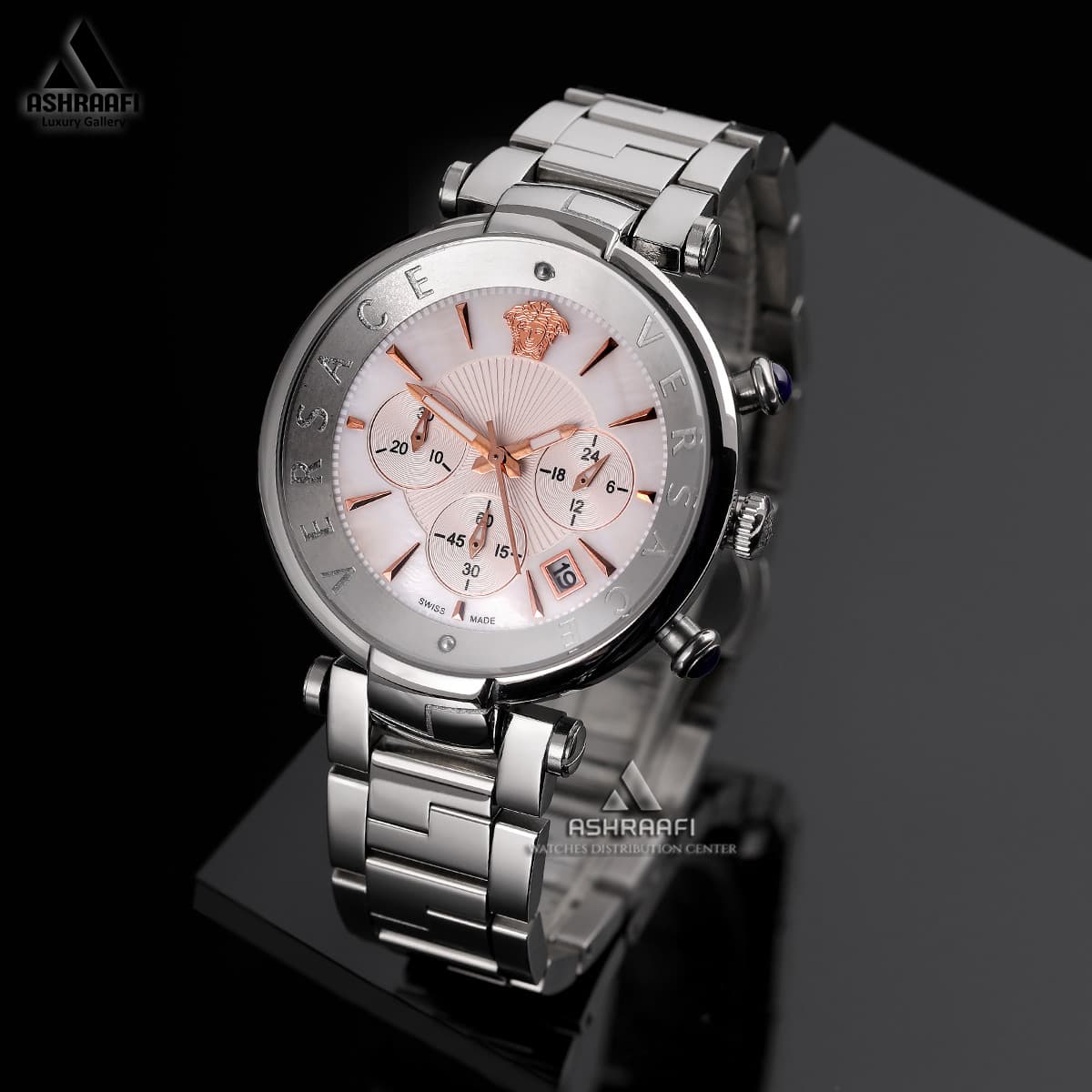 ساعت ورساچه صفحه صدفی Versace Two Tone Revive SR-02 — تصویر ۲
