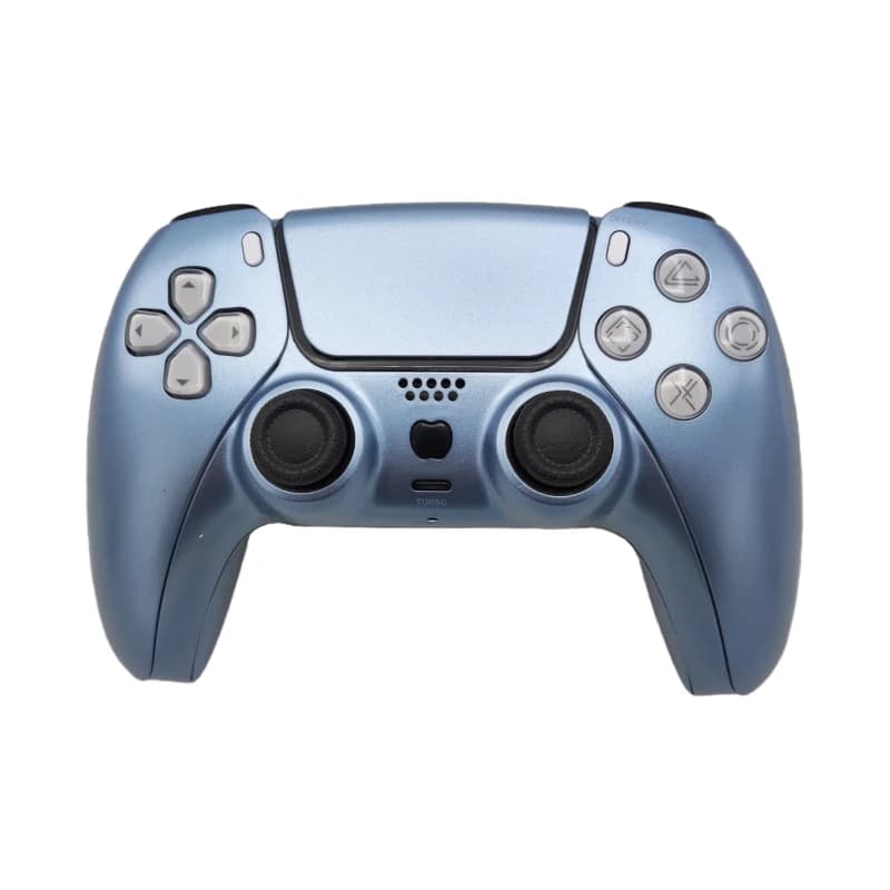 دسته بازی PS4 طرح PS5 مدل T29 آبی متالیک