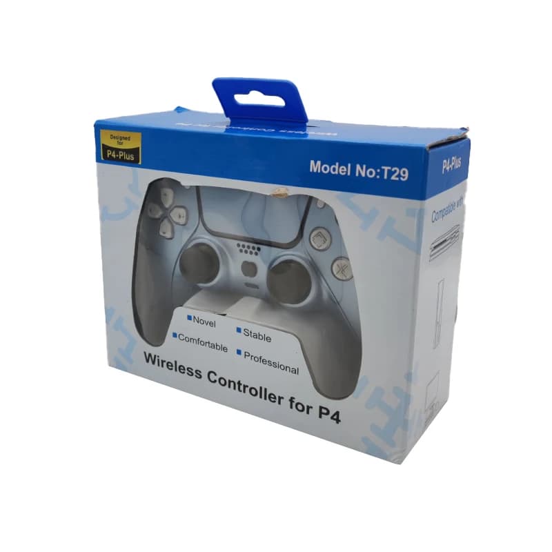 دسته بازی PS4 طرح PS5 مدل T29 آبی متالیک — تصویر ۴