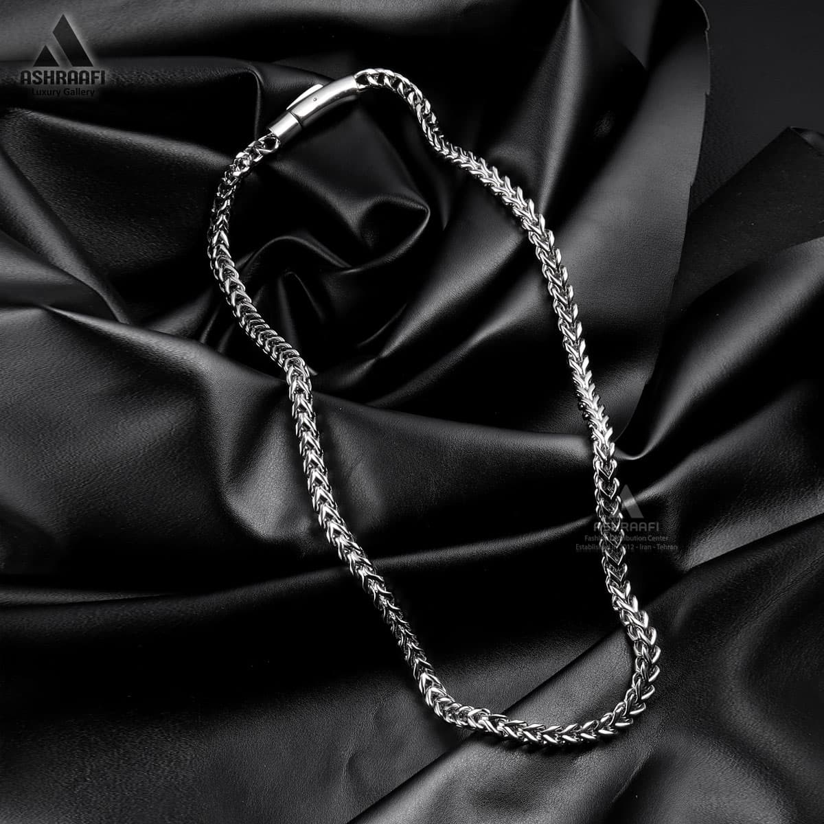 ست دستبند و گردنبند استیل Necklace & Bracelet Chain S9 — تصویر ۳