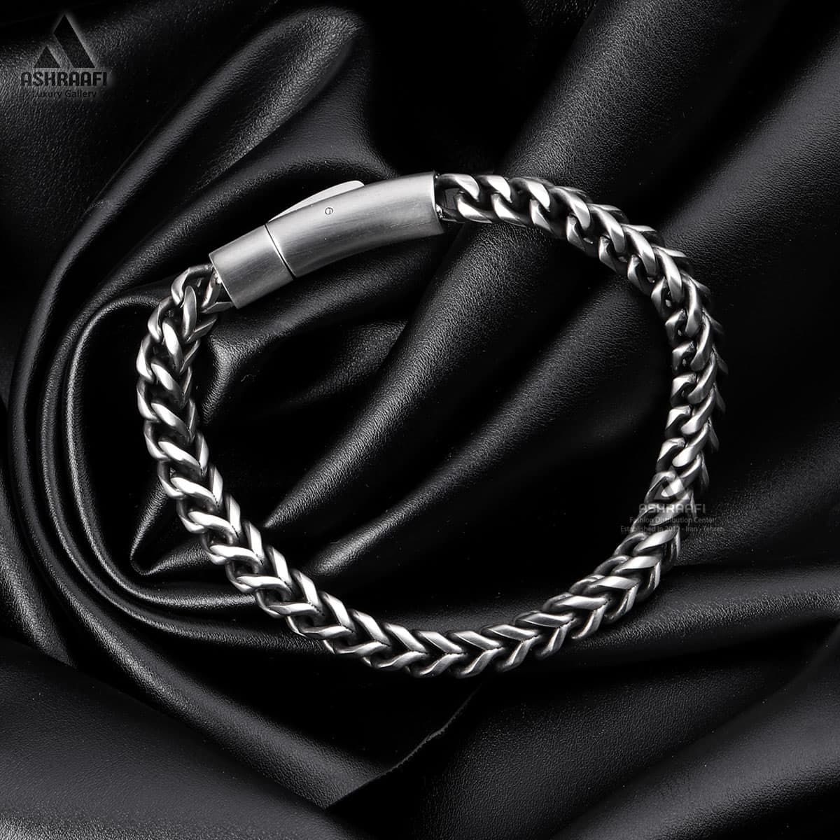 ست دستبند و گردنبند مردانه Necklace & Bracelet Chain SK1 — تصویر ۴