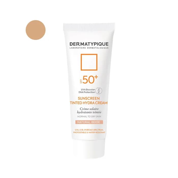 ضد آفتاب رنگی هیدرا پوست خشک +SPF50 درماتیپیک رنگ بژ طبیعی — تصویر ۲