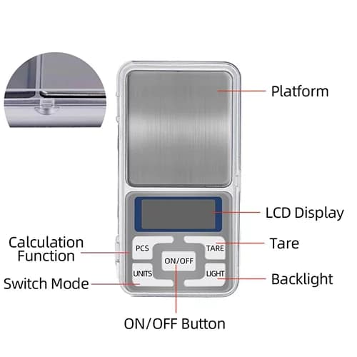 ترازو دیجیتال جیبی MH-Series Pocket Scale — تصویر ۲