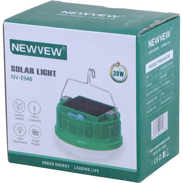 لامپ شارژی خورشیدی 30 وات NV-E948 اصلی — تصویر ۲