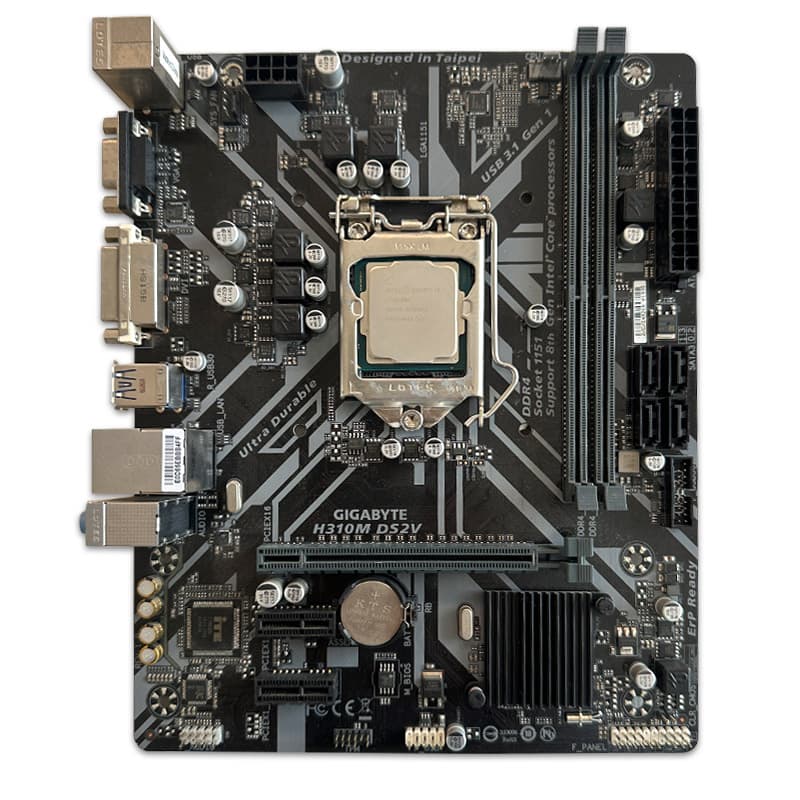 باندل مادربرد GIGABYTE H310M DS2V + i5 9400استوک در حد نو