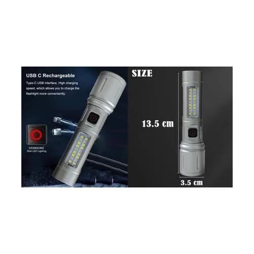 چراغ قوه جیبی LED + COB اسمال سان مدل Zy-603 — تصویر ۶