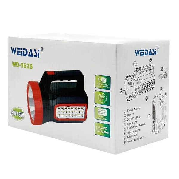 نورافکن دستی ویداسی مدل WD-562S اصلی — تصویر ۲