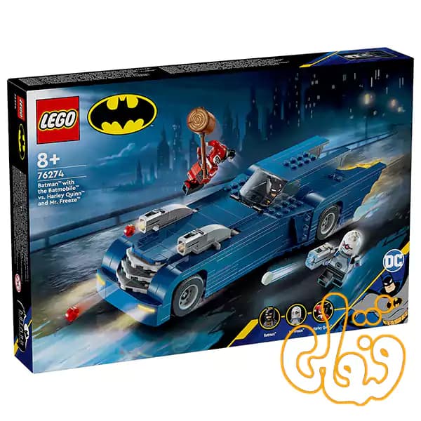 ساختنی لگو بتمن با ماشین در برابر هارلی کویین و مستر فریز Batman™ with the Batmobile™ vs. Harley Quinn™ and Mr. Freeze™ 76274