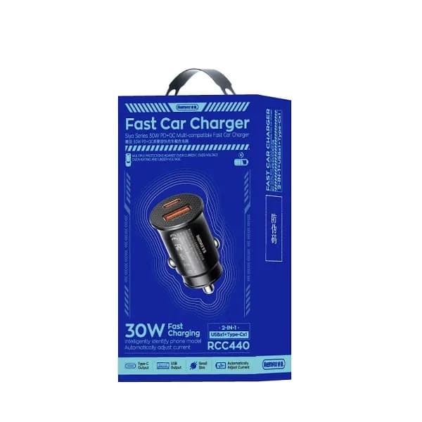 شارژر فندکی 30 وات دو پورت ریمکس مدل RCC440 H اصلی — تصویر ۳