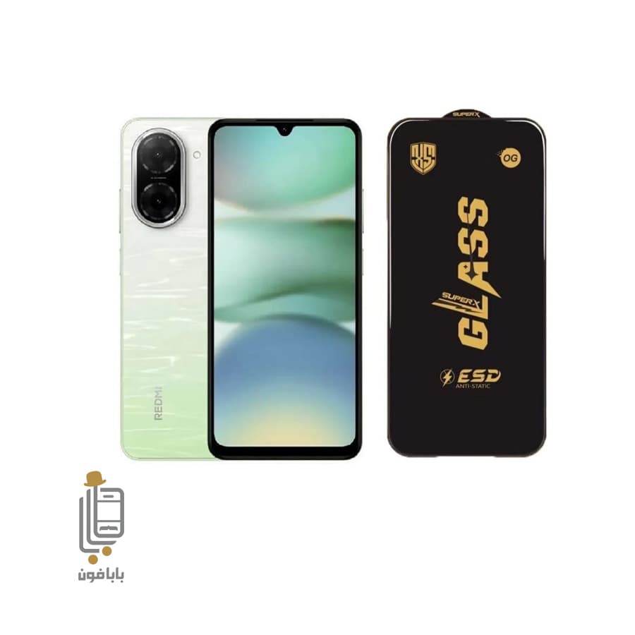 گلس فول چسب Xiaomi Poco C71