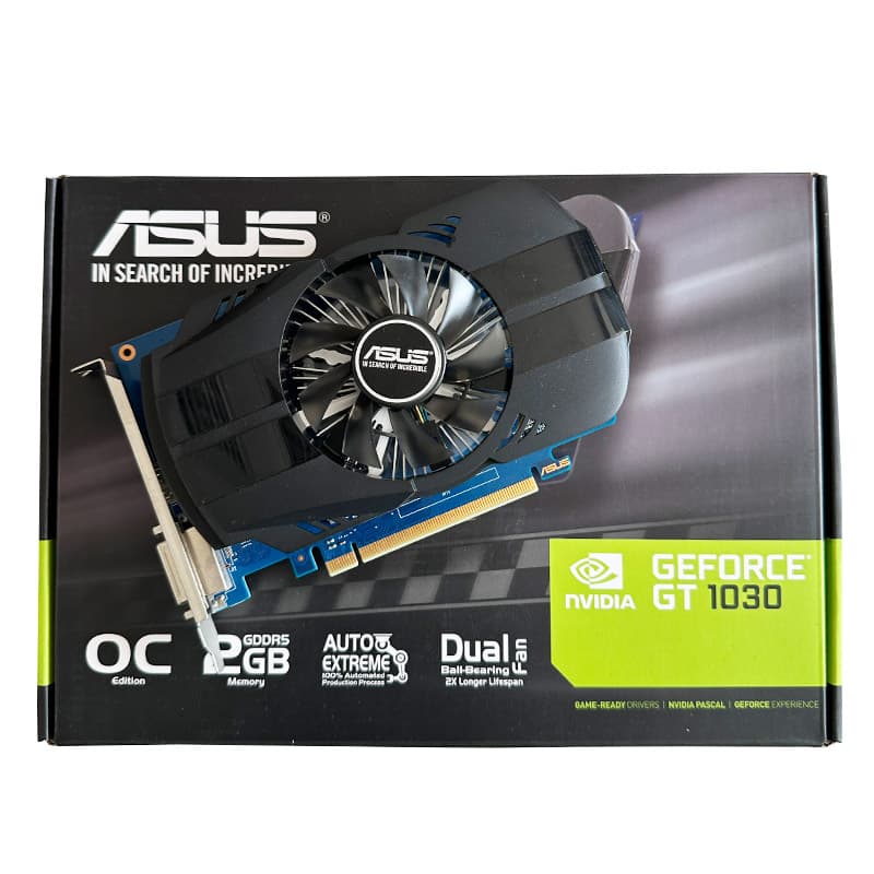 کارت گرافیک ASUS Phoenix GT 1030 2G OC GDDR5 استوک در حد نو