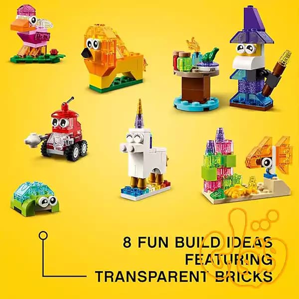 ساختنی لگو کلاسیک آجرهای خلاقانه شفاف LEGO Classic Creative Transparent Bricks 11013 — تصویر ۳
