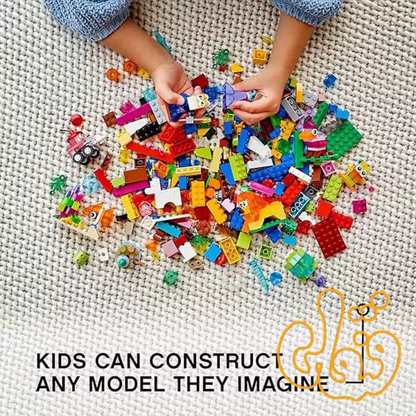 ساختنی لگو کلاسیک آجرهای خلاقانه شفاف LEGO Classic Creative Transparent Bricks 11013 — تصویر ۴