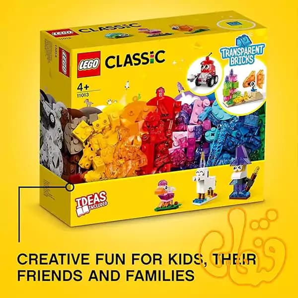ساختنی لگو کلاسیک آجرهای خلاقانه شفاف LEGO Classic Creative Transparent Bricks 11013 — تصویر ۲