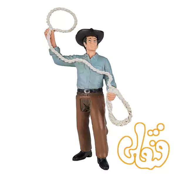 فیگور کابوی با کمند موجو Cowboy with Lasso 386504 — تصویر ۲