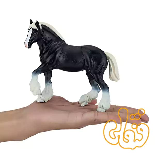 فیگور اسب کلایددیل سیاه موجو Black Clydesdale Horse 381083 — تصویر ۵