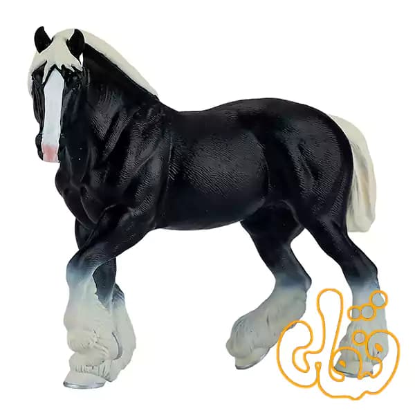 فیگور اسب کلایددیل سیاه موجو Black Clydesdale Horse 381083