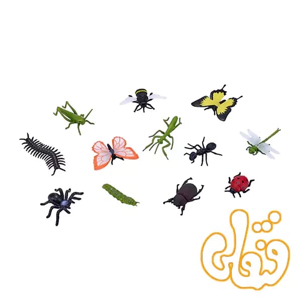 مجموعه 12 عددی حشرات و عنکبوت موجو Insects and Spiders Tube 380058 — تصویر ۲
