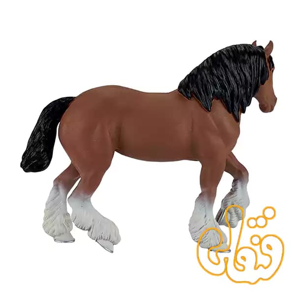 فیگور اسب کلایسدل قهوه ای موجو Brown Clydesdale Horse 381084 — تصویر ۴