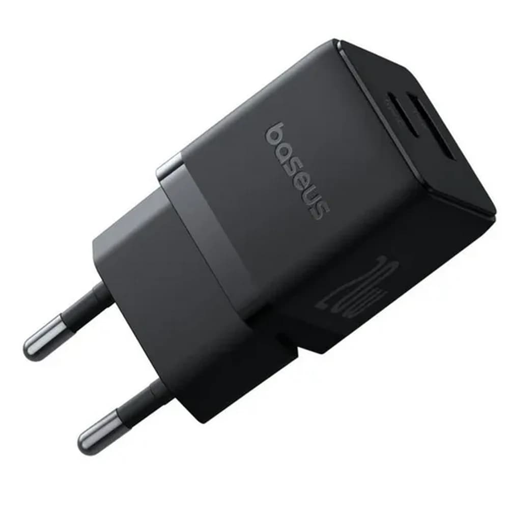 شارژر دیواری 20 وات باسئوس مدل Baseus Palm Fast Charger C+U 20W EU با گارانتی 24 ماهه شرکتی — تصویر ۳