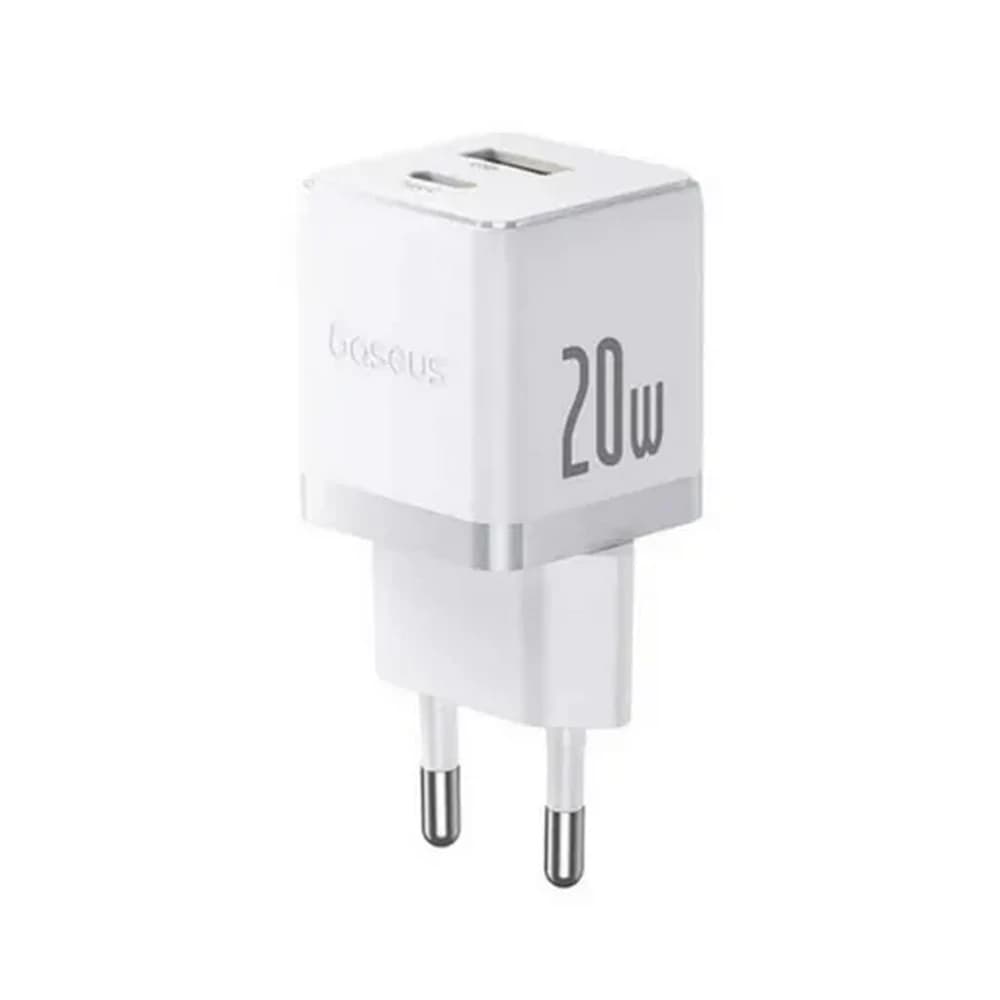 شارژر دیواری 20 وات باسئوس مدل Baseus Palm Fast Charger C+U 20W EU با گارانتی 24 ماهه شرکتی — تصویر ۲