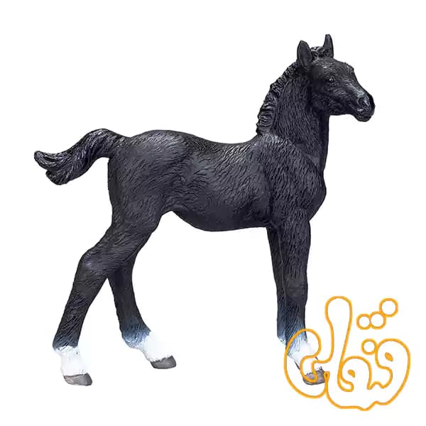 فیگور کره اسب سیاه هانوور موجو Hanoverian Foal Black 381000 — تصویر ۲