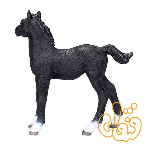فیگور کره اسب سیاه هانوور موجو Hanoverian Foal Black 381000 — تصویر ۴
