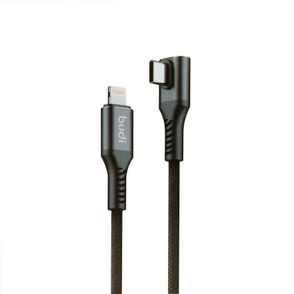 کابل شارژ کنفی usb-c به لایتنینگ بودی مدل Budi DC253TLZ12B طول 1/2 متر با گارانتی ۱۸ ماهه شرکتی — تصویر ۲