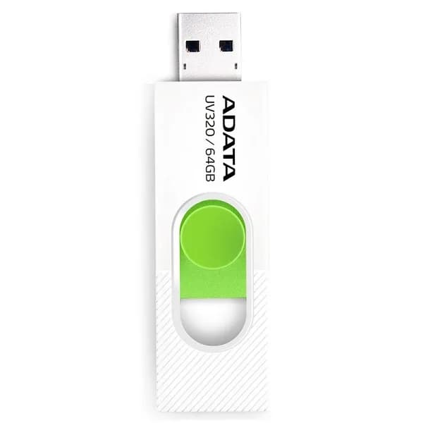 فلش‌مموری کشویی ای دیتا مدل UV320 ظرفیت 64 گیگابایت با رابط USB 3.2 اصلی گارانتی شرکتی — تصویر ۲