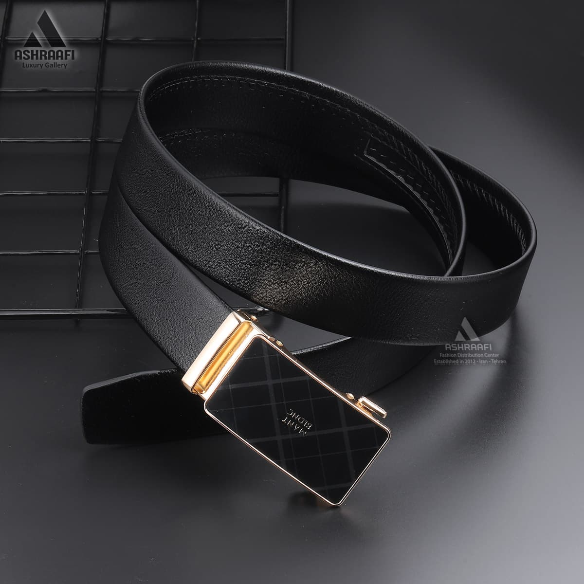 کمربند چرمی مون بلان Montblanc Leather Ratchet Belt BL157 — تصویر ۲