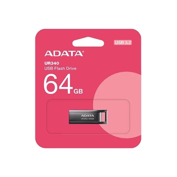 فلش مموری ای دیتا مدل UR340 USB 3.2 ظرفیت 64 گیگابایت گارانتی شرکتی — تصویر ۴