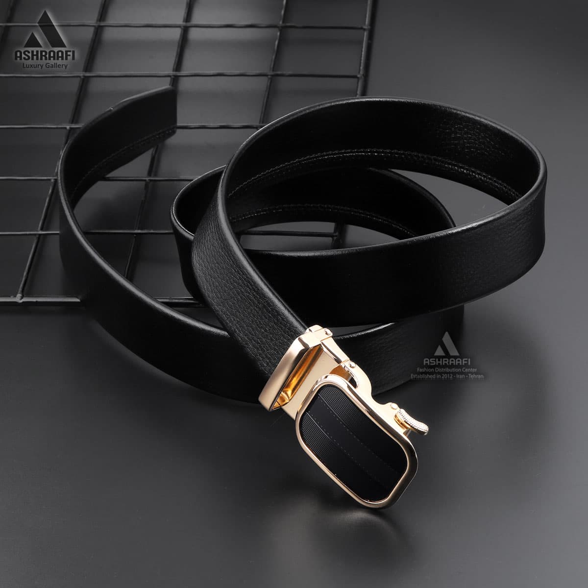 کمربند ریلی مردانه Leather Ratchet Belt BL144 — تصویر ۲