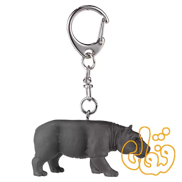 آویز کلید اسب آبی موجو Hippo Keychain 387489 — تصویر ۵