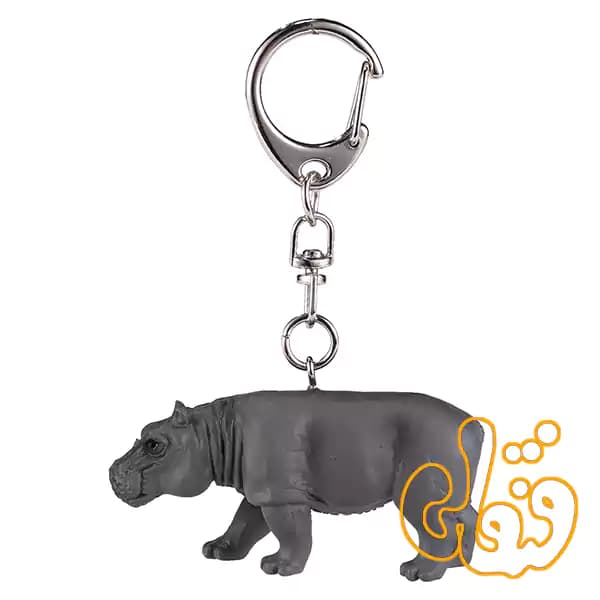 آویز کلید اسب آبی موجو Hippo Keychain 387489 — تصویر ۲