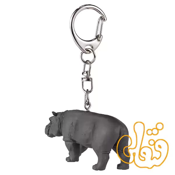 آویز کلید اسب آبی موجو Hippo Keychain 387489 — تصویر ۳