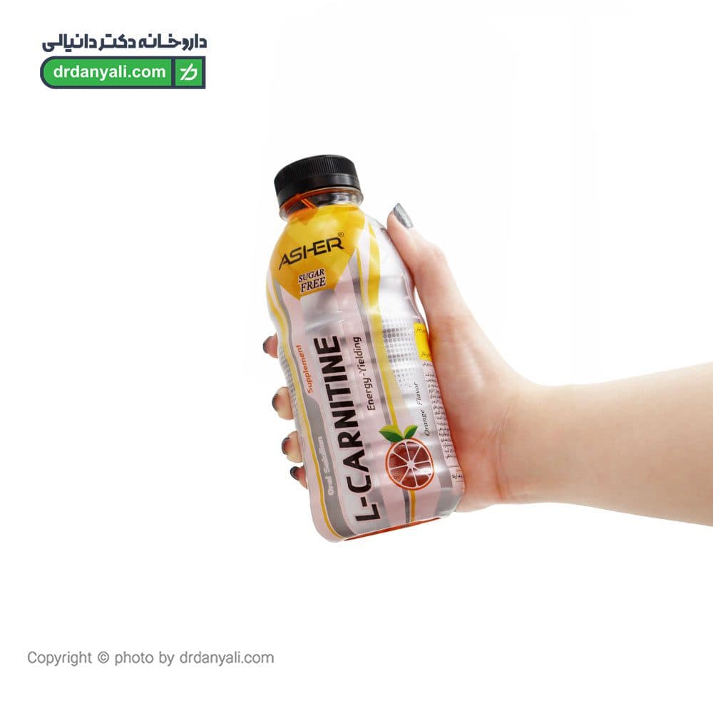 محلول خوراکی ال کارنیتین آشر 500 میلی لیتر — تصویر ۲