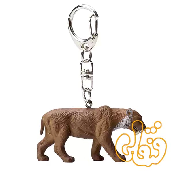 آویز کلید ببر دندان خنجری موجو Saber-toothed tiger Keychain 387450 — تصویر ۲