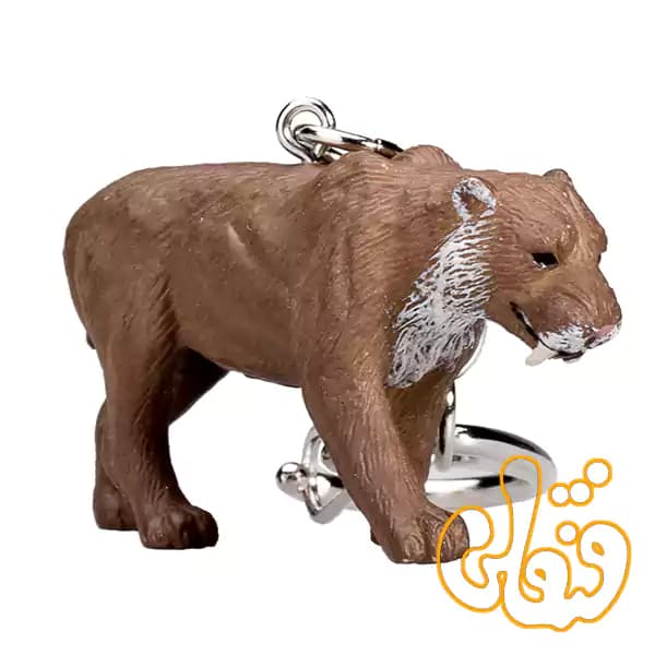 آویز کلید ببر دندان خنجری موجو Saber-toothed tiger Keychain 387450 — تصویر ۳