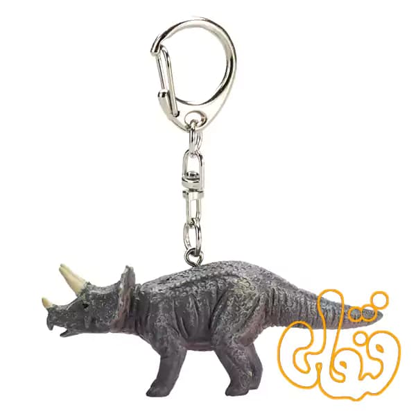 آویز کلید دایناسور تریسراتوپس موجو Triceratops Keychain 387449 — تصویر ۲