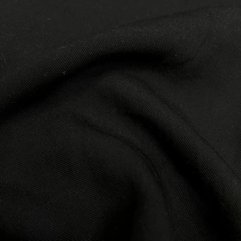 پارچه کتان سیلک ابریشم (کوپرا) مشکی — تصویر ۳