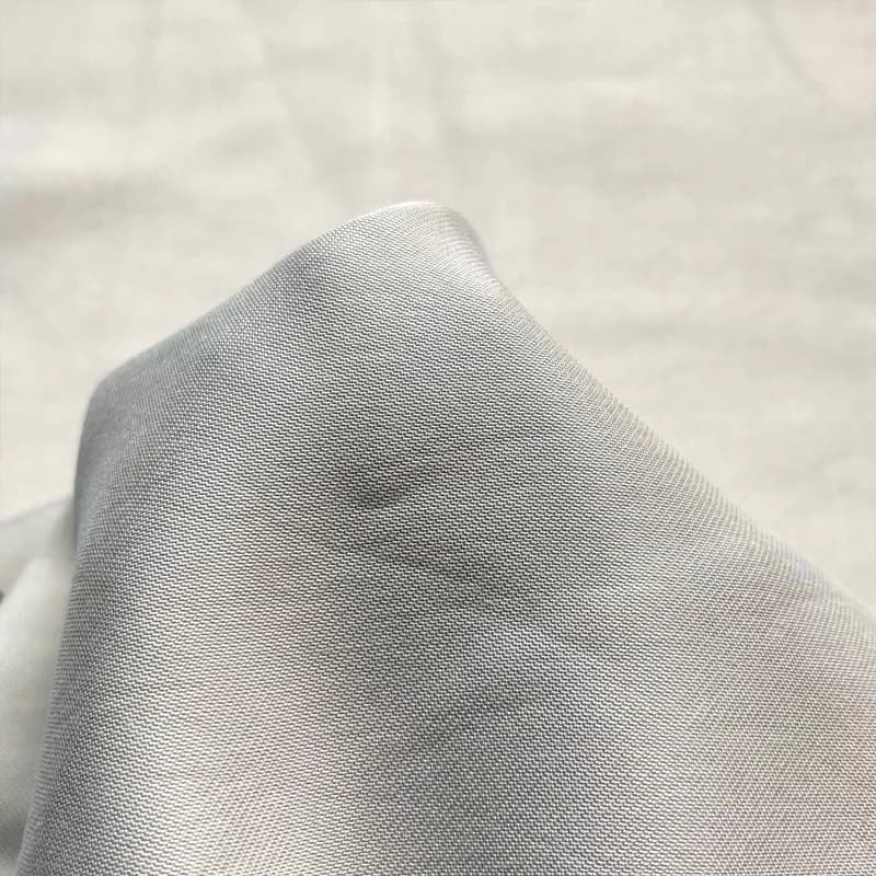 پارچه کتان سیلک ابریشم (کوپرا) کرم — تصویر ۲