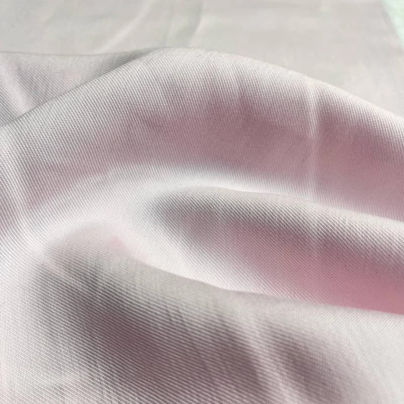 پارچه کتان سیلک ابریشم (کوپرا) صورتی روشن — تصویر ۲