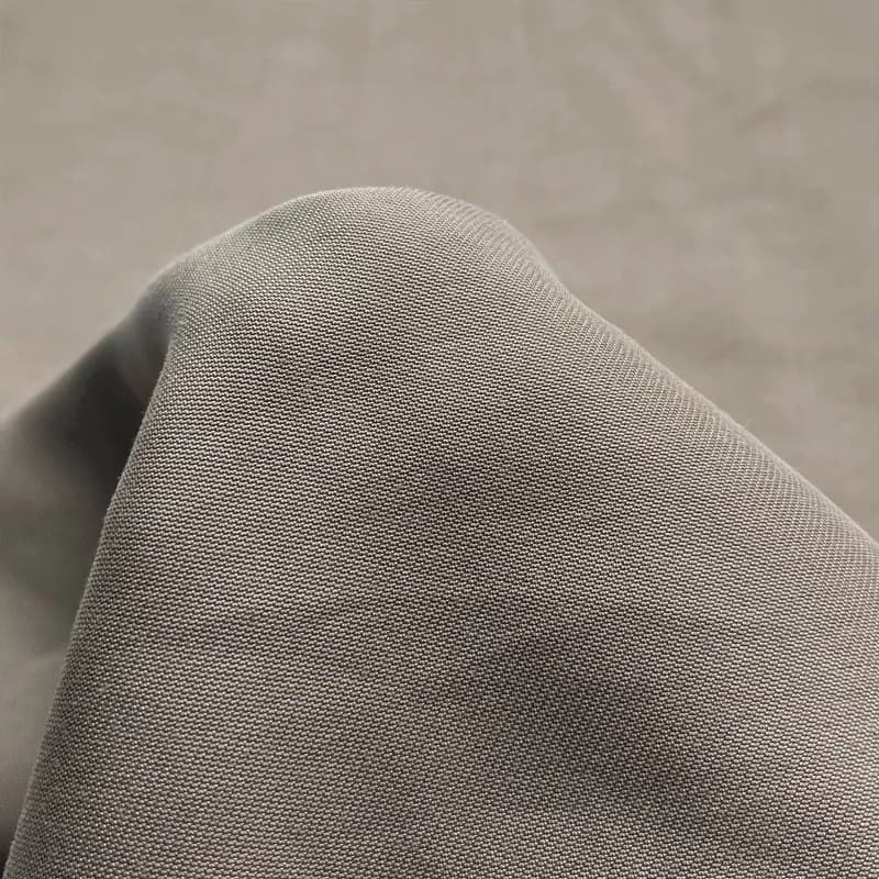 پارچه کتان سیلک ابریشم (کوپرا) خاکی — تصویر ۲